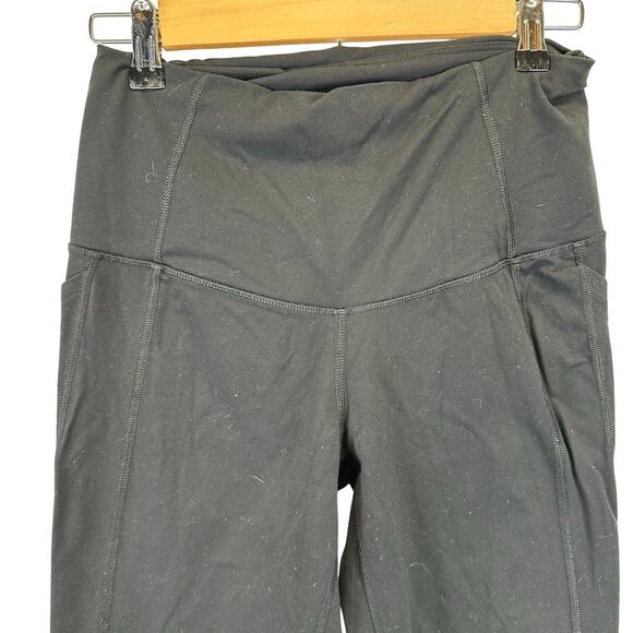 Victoria's Secret Sport Full Length Black Leggings With Pockets Size Small Gym - Picture 1 of 11